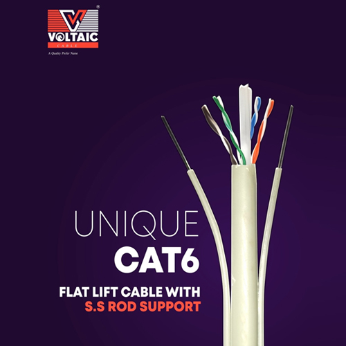 Voltaic Cat6 Flat Flexible Lift Cable