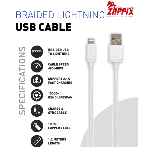 zappix usb lightining cable